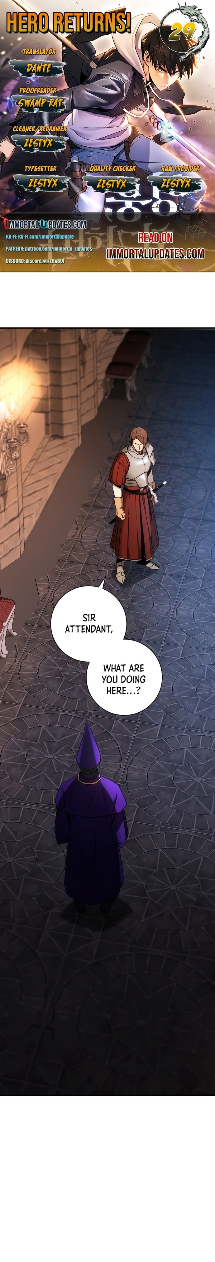 The Hero Returns – Chapter 29 page 0